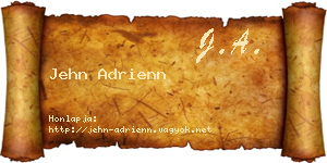 Jehn Adrienn névjegykártya