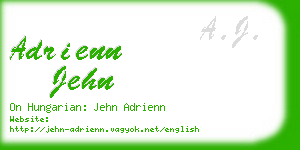 adrienn jehn business card